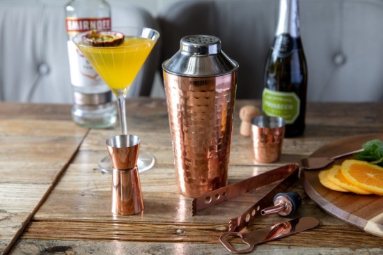 BarCraft - Koktélkészlet, 7 részes, rozsdamentes acél, Copper