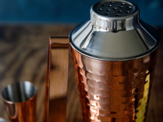 BarCraft - Koktélkészlet, 7 részes, rozsdamentes acél, Copper