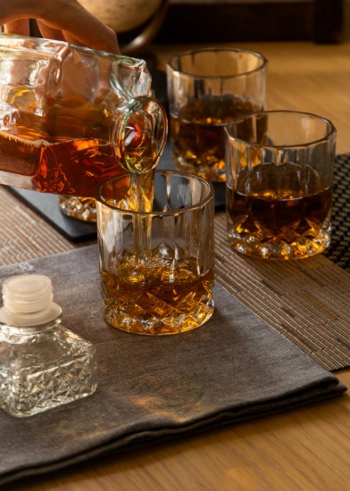 BarCraft - Dekanter és whiskys poharak készlet, 5 db, pohár