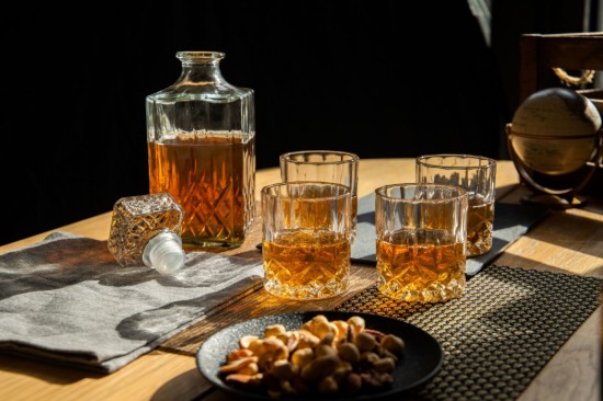 BarCraft - Dekanter és whiskys poharak készlet, 5 db, pohár