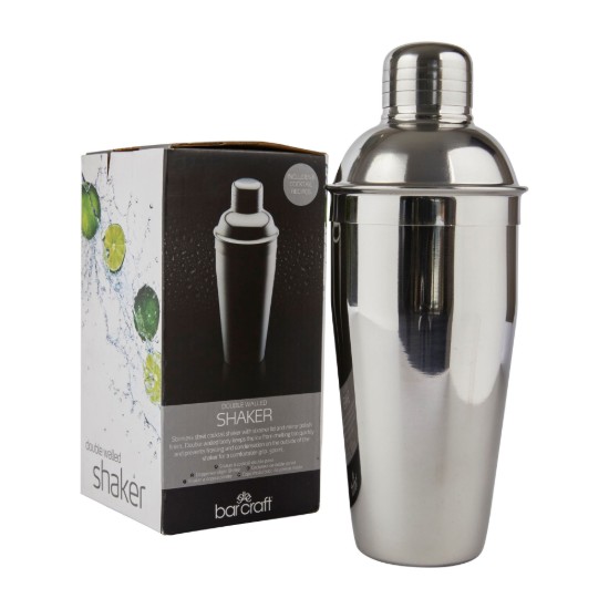 BarCraft - Rozsdamentes acél koktél shaker 500 ml