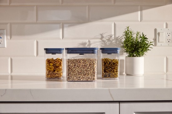 3 részes POP élelmiszertároló edények, műanyag, Storm Blue - OXO