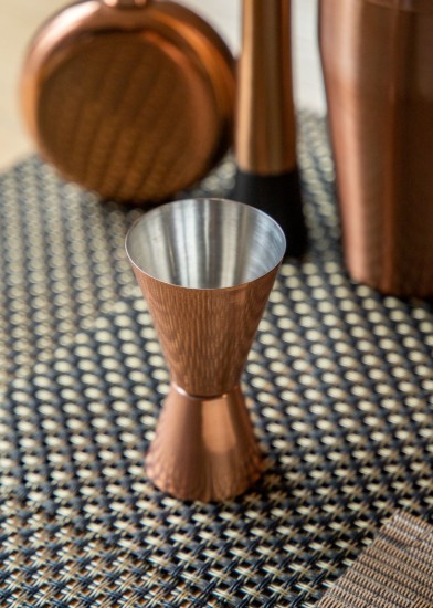 BarCraft - Dupla űrmértékű báros mérőpohár, rozsdamentes acél, réz