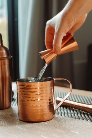 BarCraft - Dupla űrmértékű báros mérőpohár, rozsdamentes acél, réz