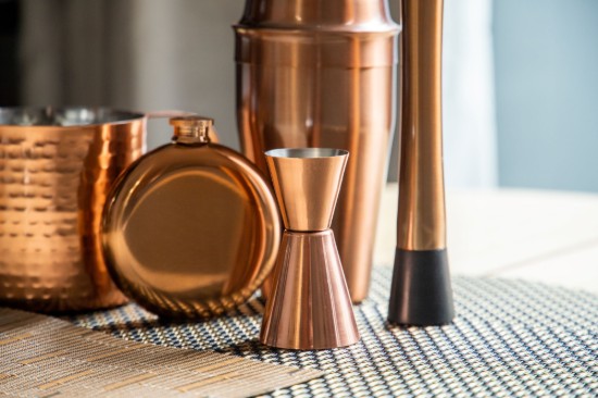 BarCraft - Dupla űrmértékű báros mérőpohár, rozsdamentes acél, réz