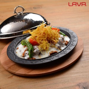 Tálalótálca és ovális tálca, 32 x 23 cm, LAVA