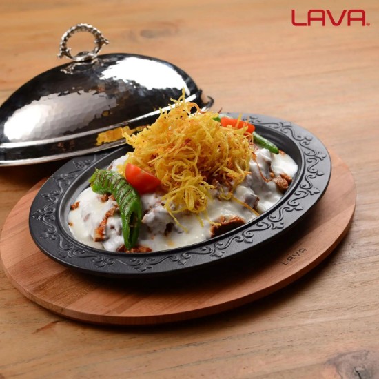 Tálalótálca és ovális tálca, 32 x 23 cm, LAVA
