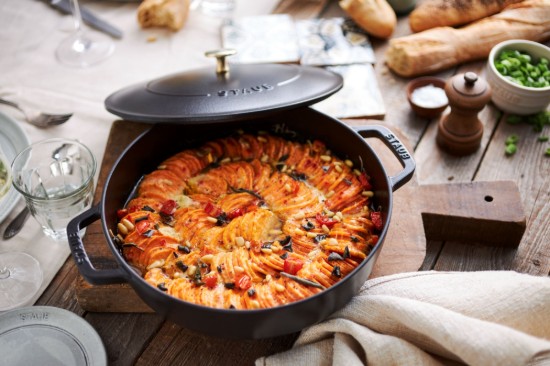 Staub Chistera lábas, öntöttvas, 28 cm, fekete