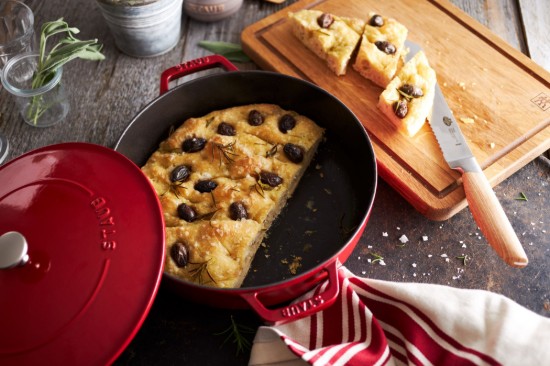 Staub chistera lábas, 28 cm, Piros