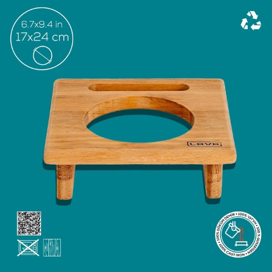 Lava lábasalávaló, 24,5 x 17,5 cm 