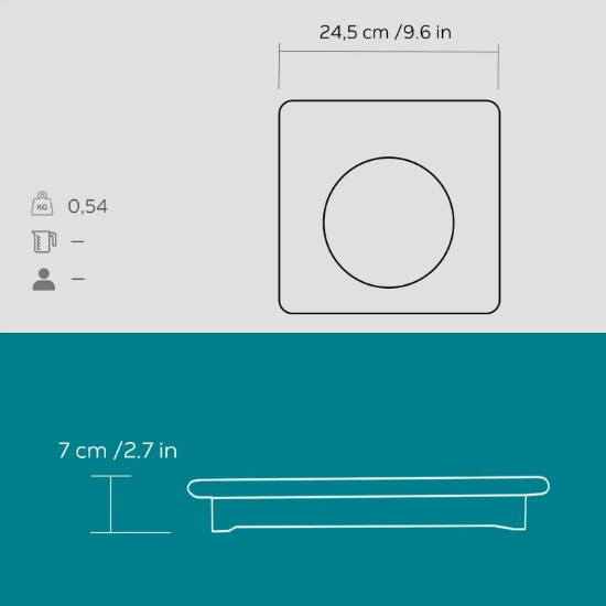 Lava lábasalávaló, 24,5 x 17,5 cm 