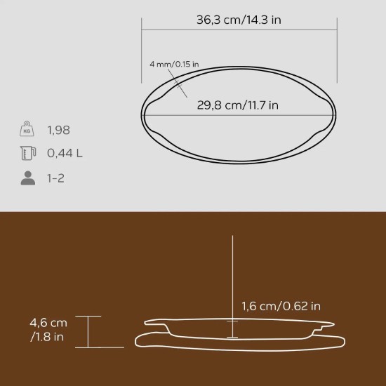 Lava halsütő tepsi 