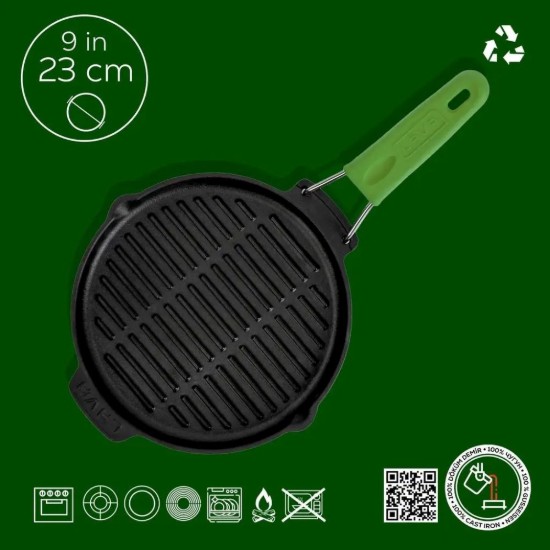 Lava grill serpenyő  23 cm, zöld