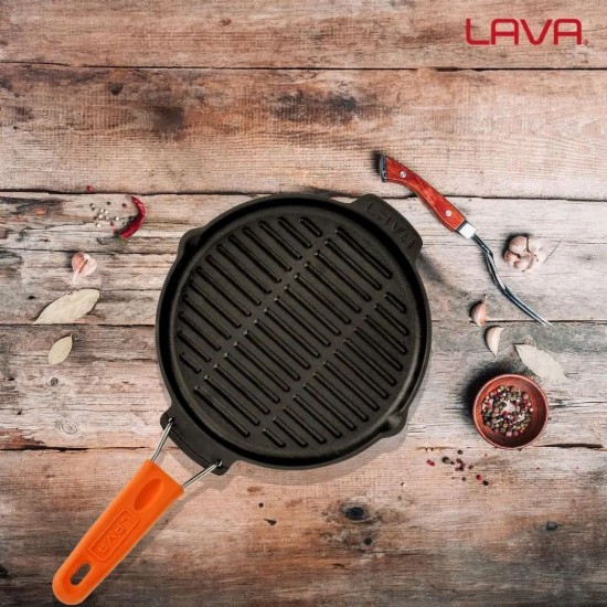 Lava grill serpenyő  23 cm, narancssárga