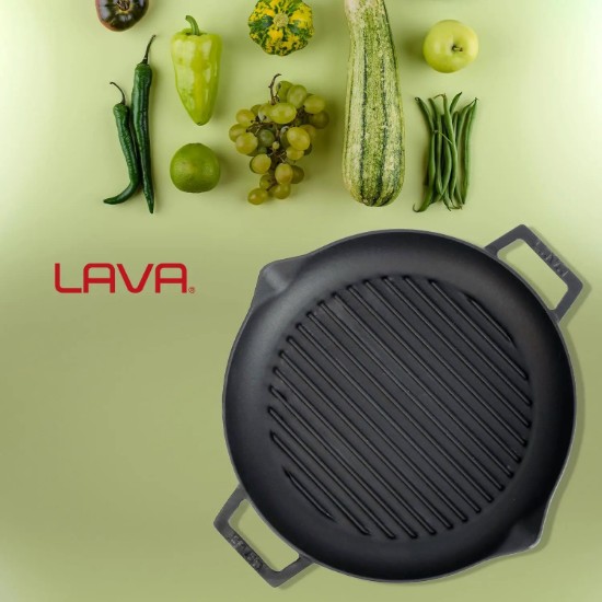 Lava grill serpenyő 26 cm, öntöttvas
