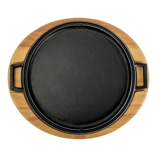 Öntöttvas grill állvánnyal, 34 cm - LAVA