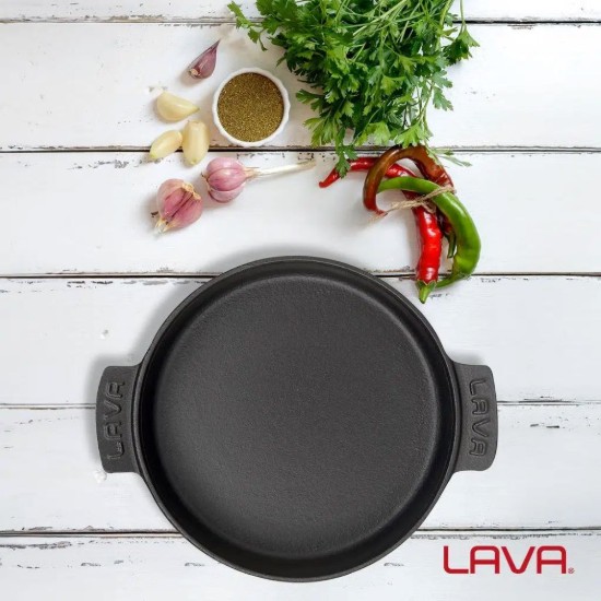 Öntöttvas serpenyő, 17cm - LAVA