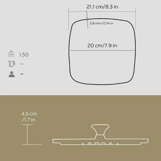 Grillprés, 20 cm - LAVA