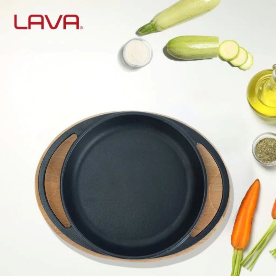 Lava tepsi alátéttel, 12 cm