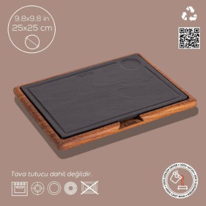 Lava önvény felszolgáló tál 25 x 25 cm