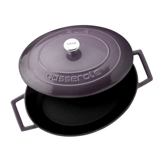 Lava ovális öntvény lábas 27 cm, lila