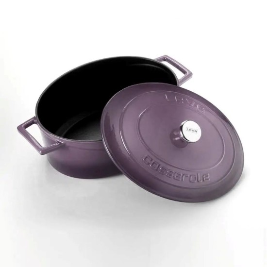Lava ovális öntvény lábas 27 cm, lila