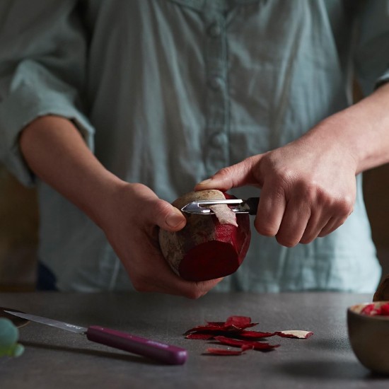 Gyümölcs- és zöldséghámozó N°115, rozsdamentes acél, 6 cm, "Les Essentiels", zöld - Opinel