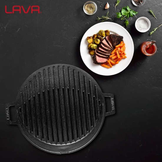 LAVA ~ 37 cm -es öntöttvas grill