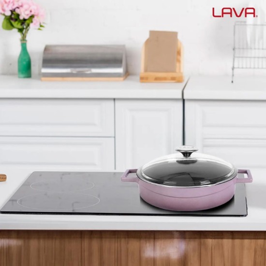 LAVA öntvény lábas 24 cm, lila