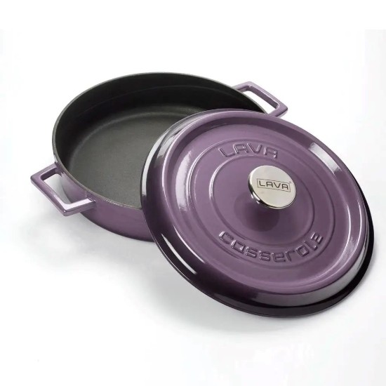 LAVA ~ lila - 28 cm / 3,5 literes "Trendy" öntöttvas lábas