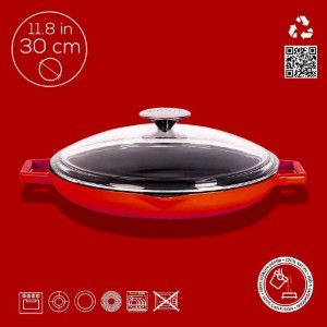 Lava serpenyő fedővel 30 cm