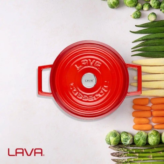 LAVA Vasedény 20cm/2,82L, "Trendy", piros