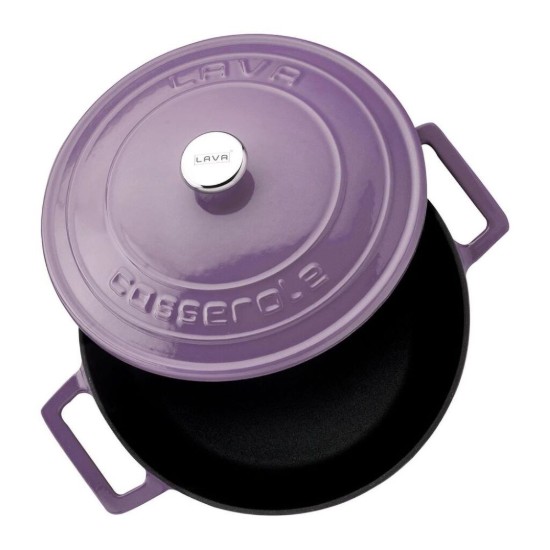 LAVA öntvény lábas, 22cm/3,4L "Folk", Lila