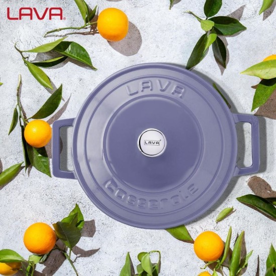LAVA öntvény lábas, 22cm/3,4L "Folk", Lila