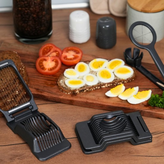 Tojásszeletelő, rozsdamentes acél, "Columbus", fekete kiadás - Westmark