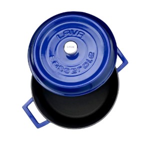 LAVA öntvény lábas, 24cm/4,5L, "Trendy", kék