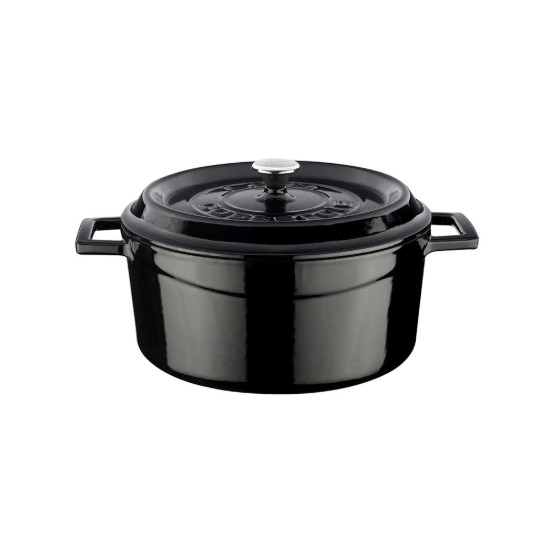 LAVA öntvény lábas, 24cm/4,5L, "Trendy",  fekete