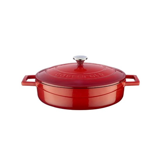 LAVA öntvény lábas, 24cm/2,47L, "Folk", piros