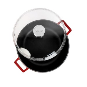 LAVA öntvény lábas 28 cm, piros