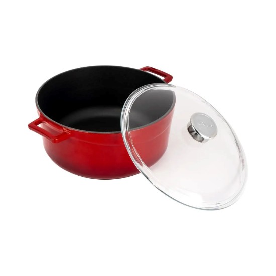 LAVA öntvény lábas 28 cm, piros