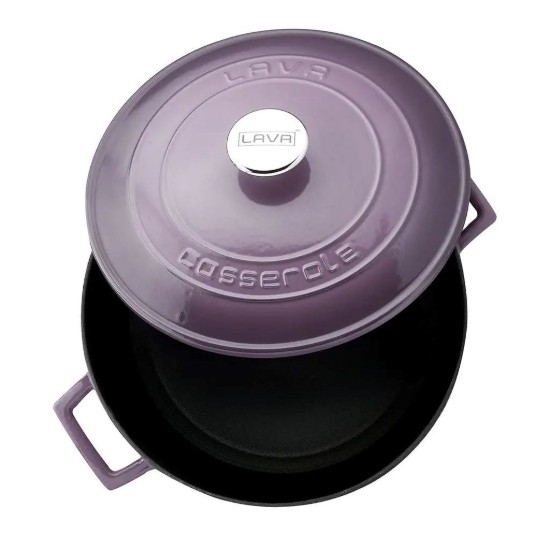 LAVA öntvény lábas, 28cm/6,7L "Folk", lila