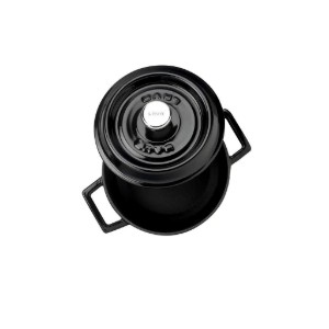 Öntöttvas lábas, 12 cm, fekete ,"Trendy"- LAVA