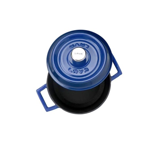 LAVA öntöttvas edény Kék, 14cm/0,8L, "Trendy"