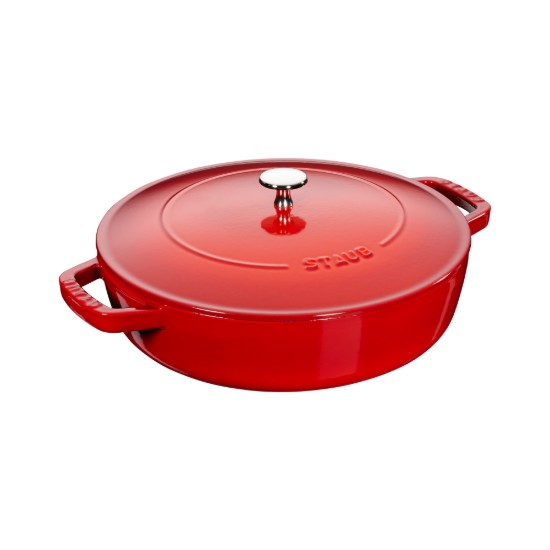Staub chistera lábas, 28 cm, Piros