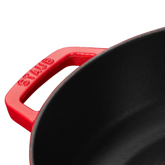 Staub chistera lábas, 28 cm, Piros