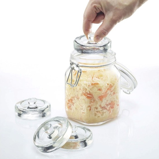 4 darabos erjesztősúly készlet, üvegből, 8 cm - Westmark