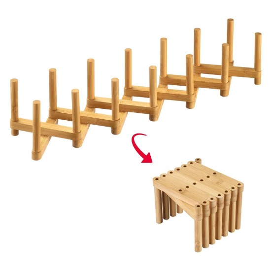 Kiterjeszthető edényszárító állvány, bambusz, 9,5 x 12 x 9 cm - Westmark