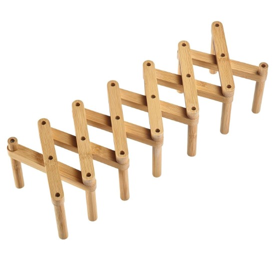 Kiterjeszthető edényszárító állvány, bambusz, 9,5 x 12 x 9 cm - Westmark