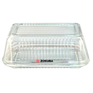 Vajtartó fedéllel, üvegből - Zokura