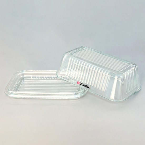 Vajtartó fedéllel, üvegből - Zokura